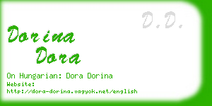 dorina dora business card